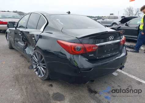 2017 Infiniti Q50 3.0T Red Sport 400 z USA, uszkodzony, nr VIN JN1FV7AR3HM870088